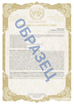 Образец Приложение к СТО 01.064.00220722.2-2020 Озерск Сертификат СТО 01.064.00220722.2-2020 